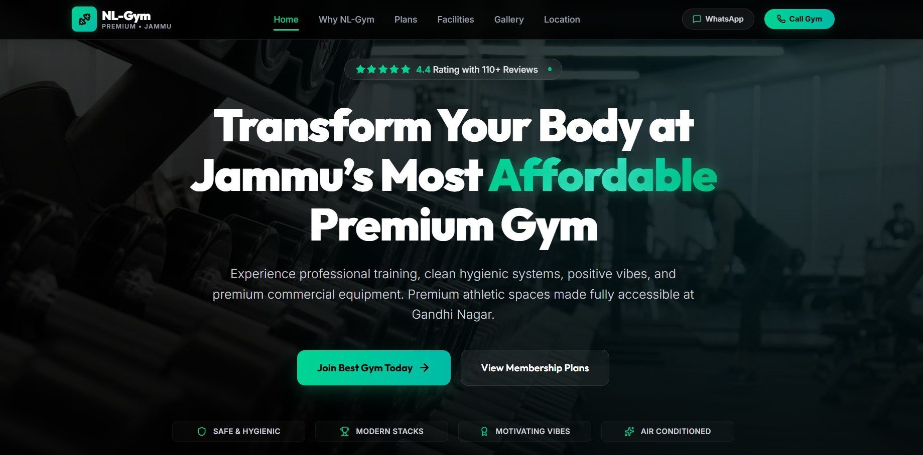 NL-Gym fitness website source code preview